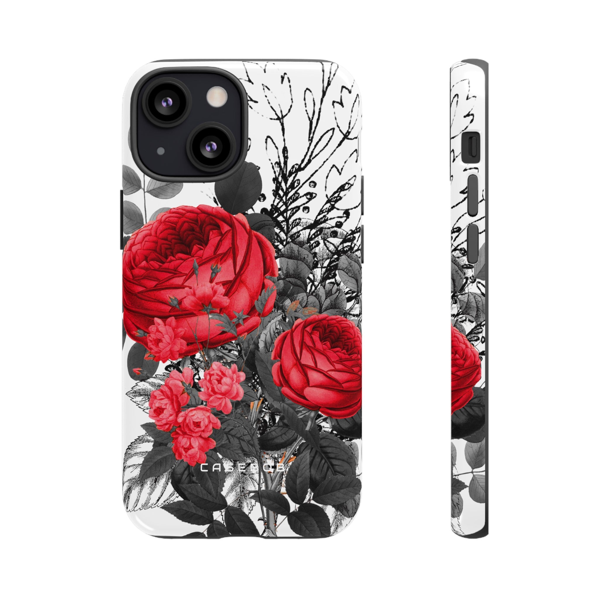 Roclops Gothic Flower - Protective Phone Case