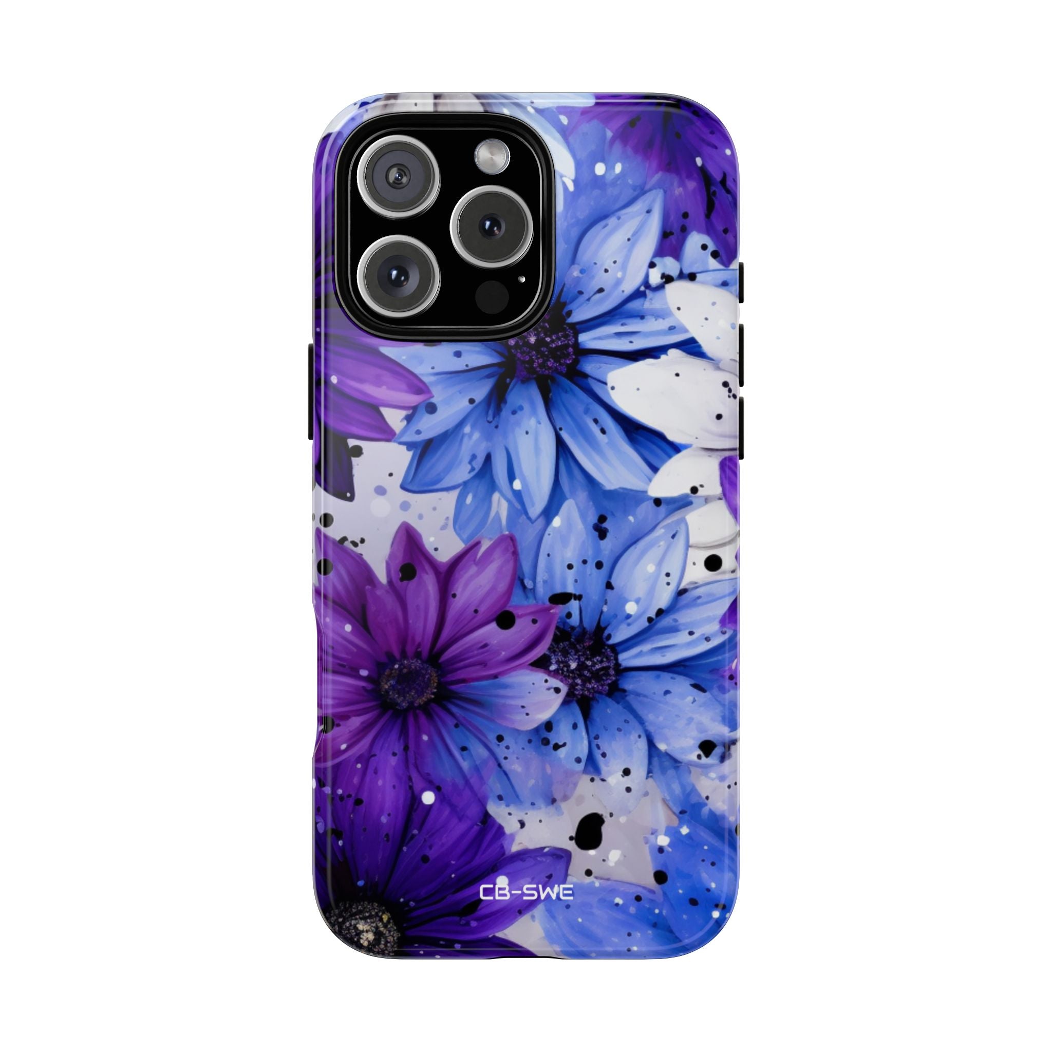 Vivid Splattered Blooms - iPhone Case