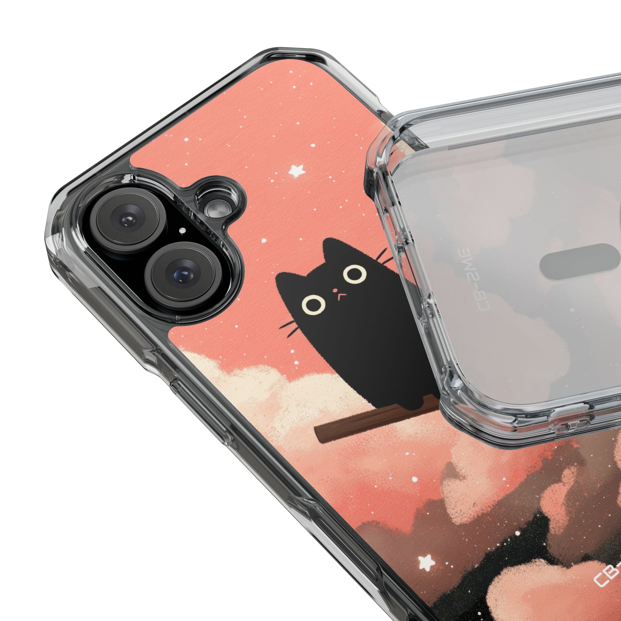 Cat Rides Broom iPhone Case - Impact