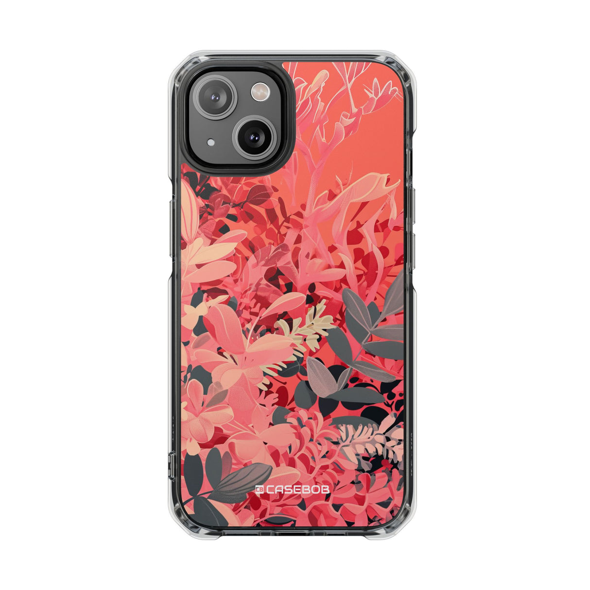 Living Coral Design | Handyhülle für iPhone (Clear Impact Case – magnetisch) 