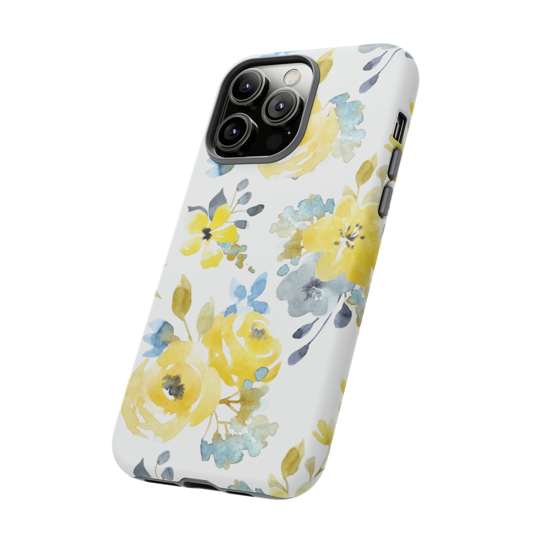 Yellow Floral - Protective Phone Case