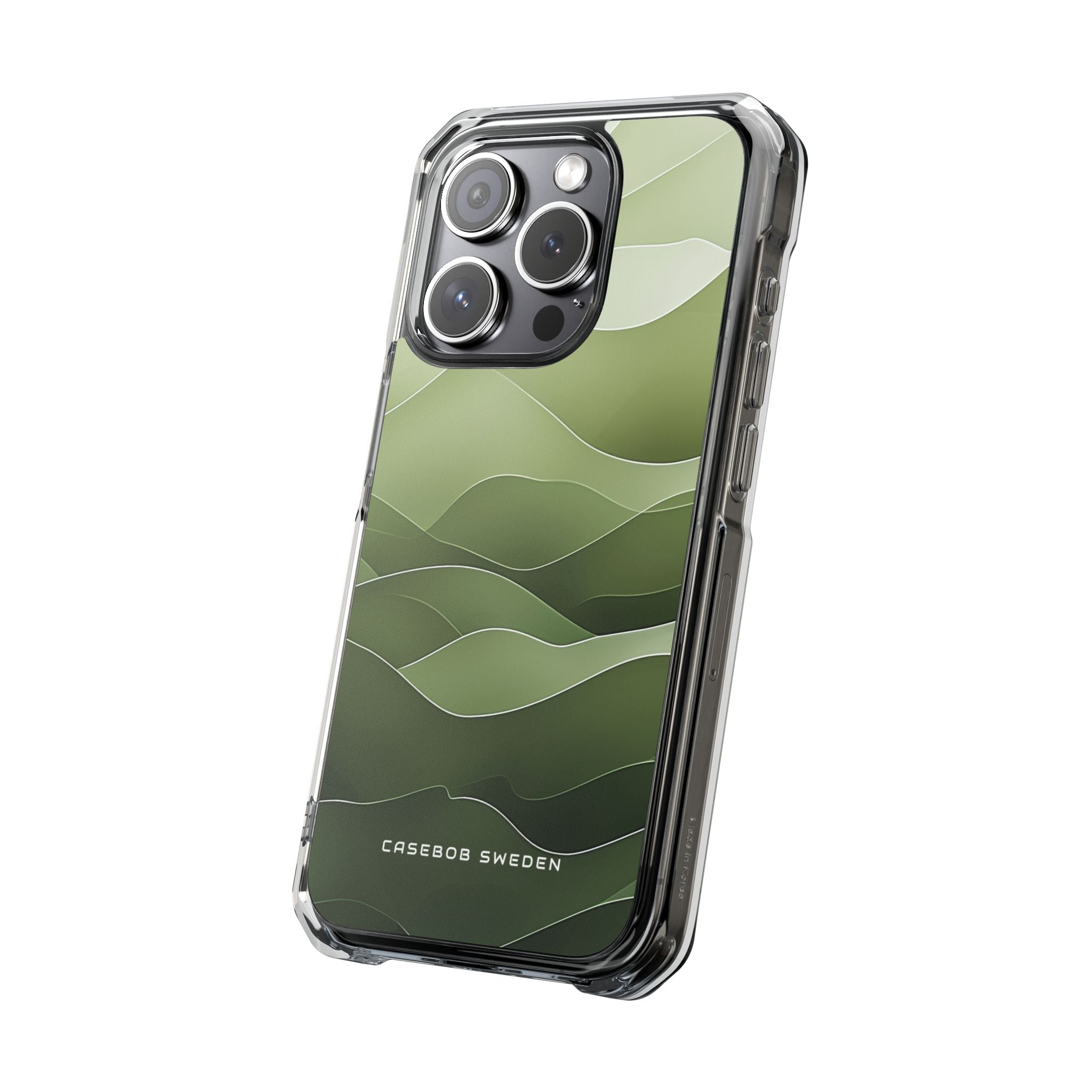 Gradient Emerald Drift iPhone 15 - Clear Impact Phone Case