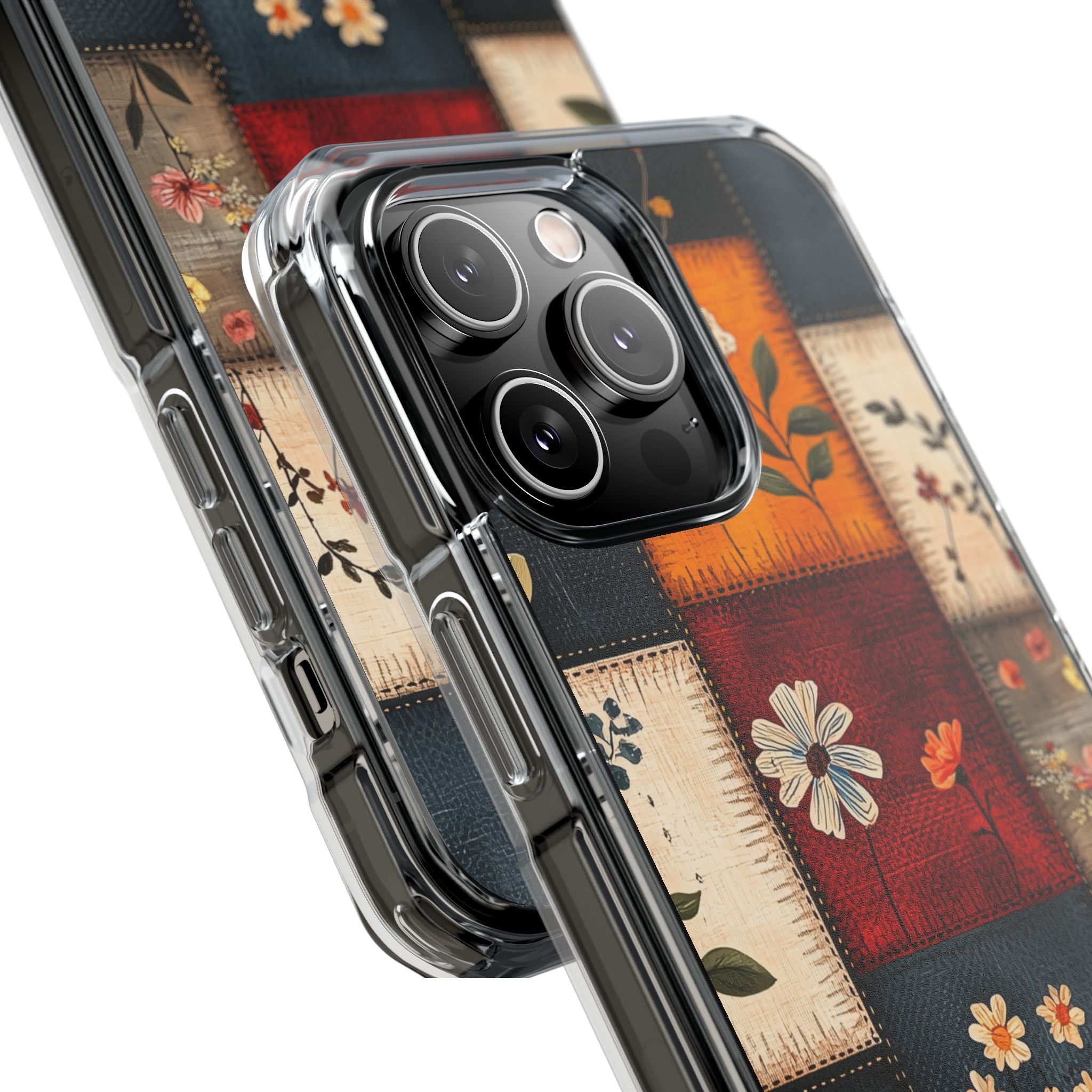 Patchwork Blooms iPhone 14 Pro Max Case - Impact