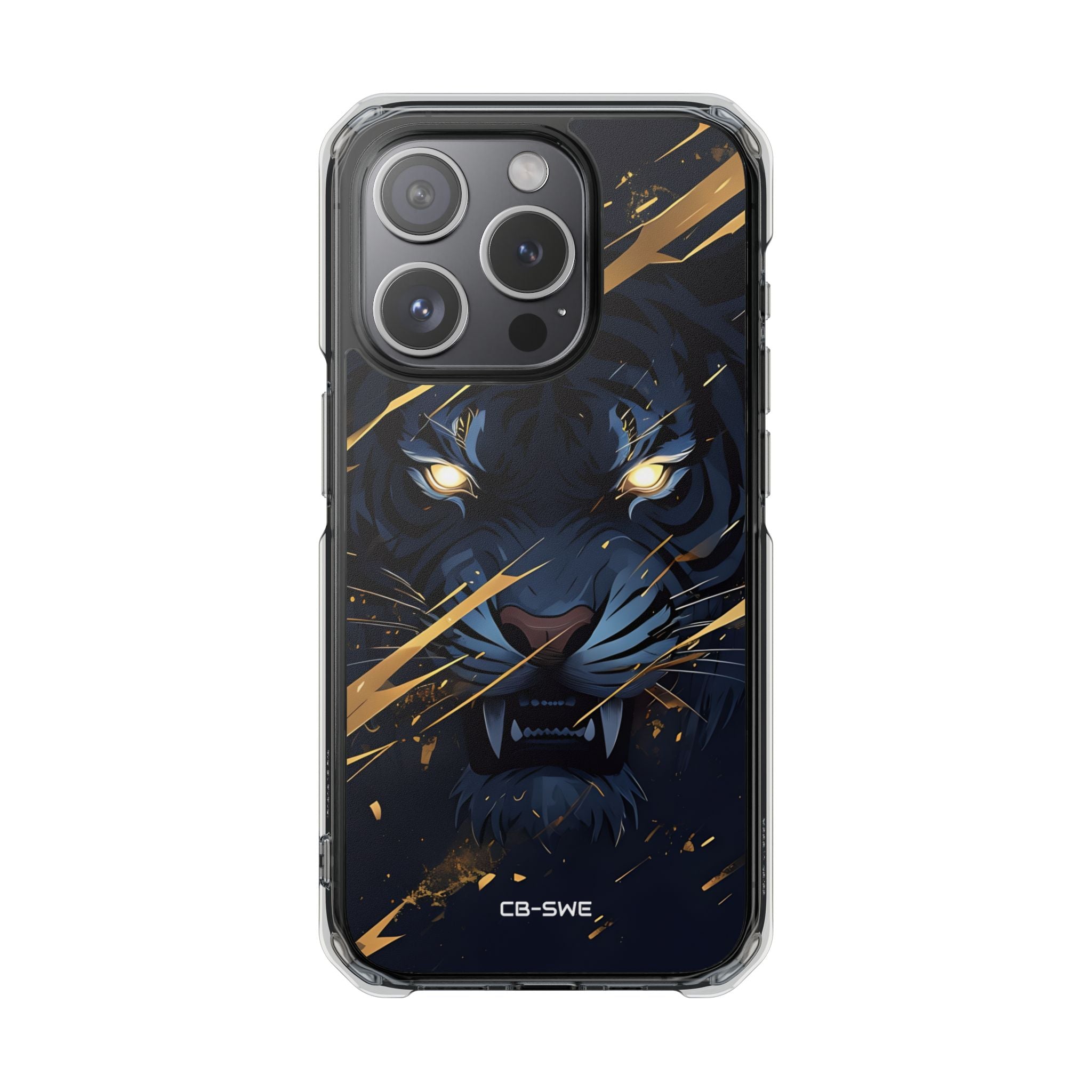 Tiger's Glowing Gaze iPhone Case - Impact