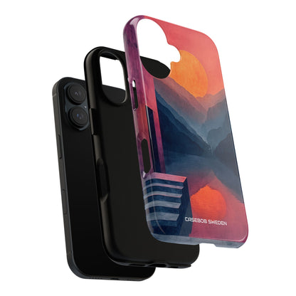 Surreal Sunset Landscape - Tough iPhone 16 Phone Case