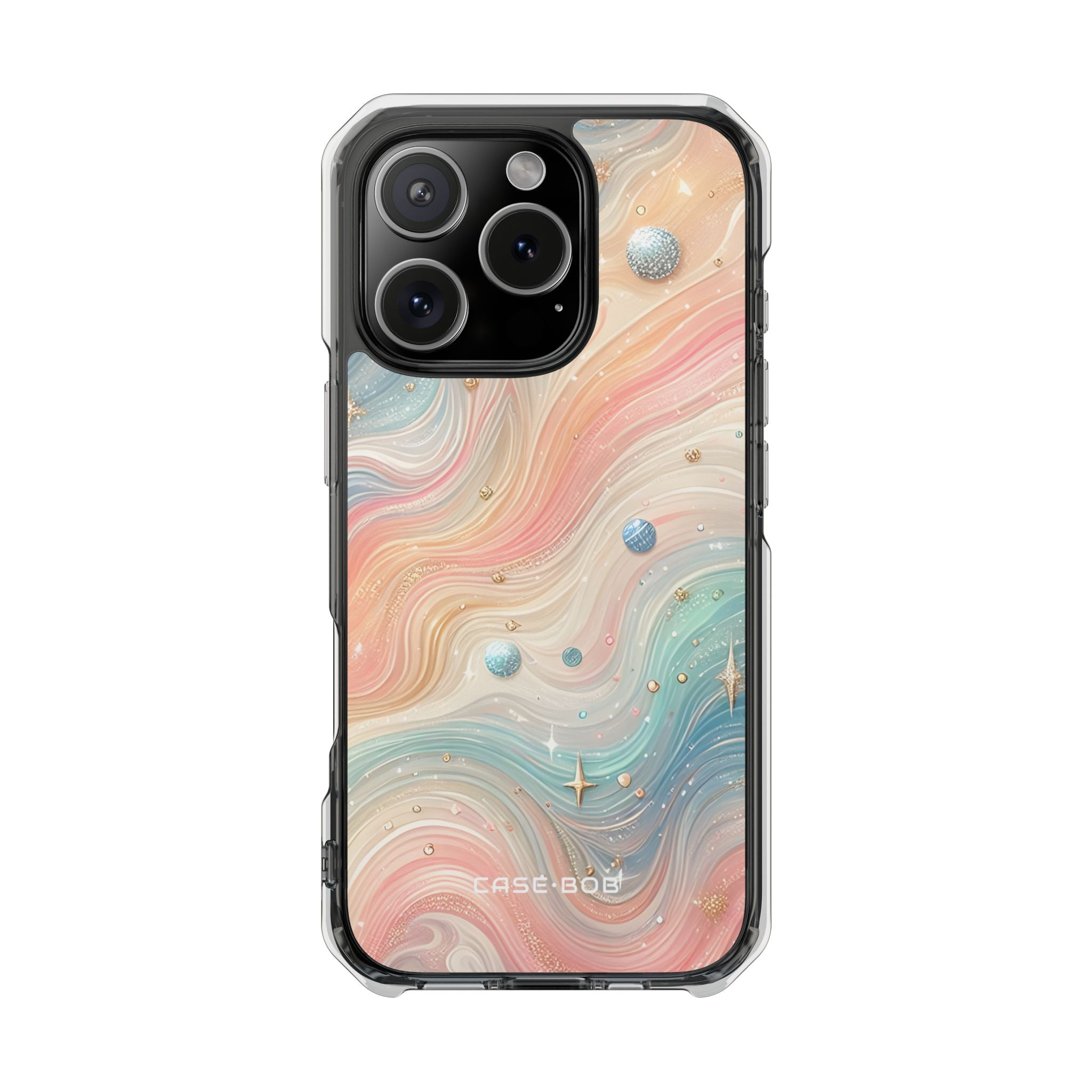 Iridescent Swirls iPhone 16 Pro Case - Impact