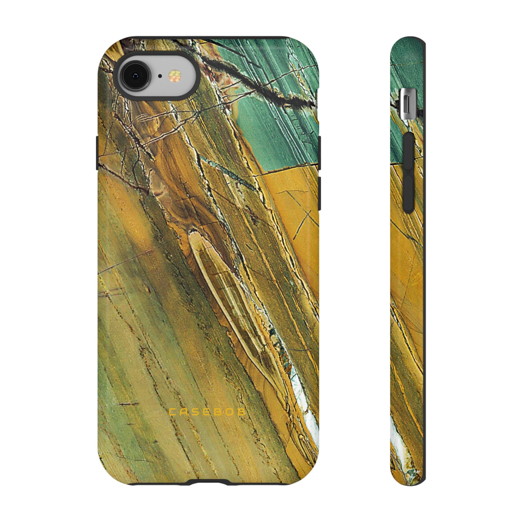 Cracked Yellow - Protective Phone Case