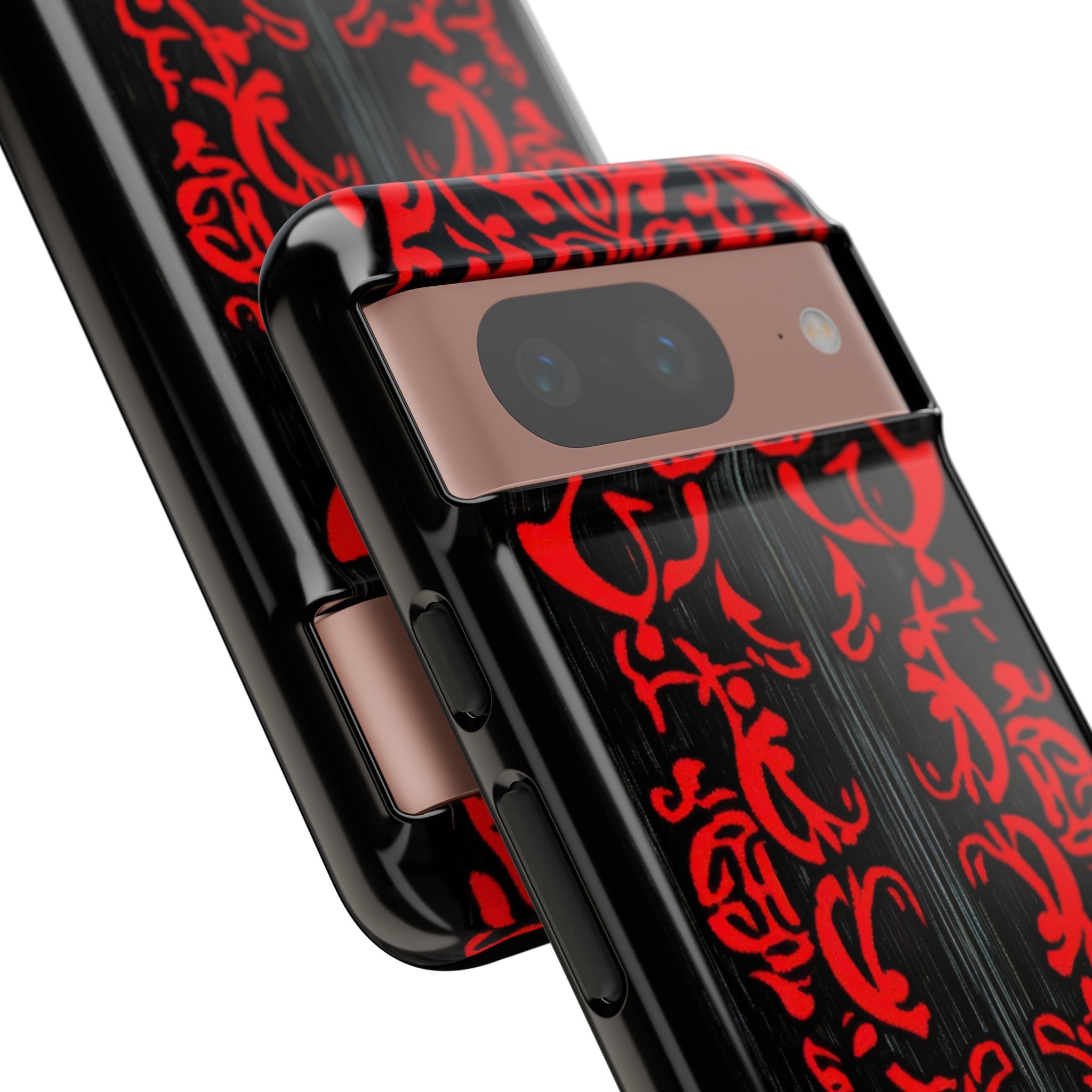 Gothic Crimson Symmetry Google Pixel 8 - Tough Phone Case