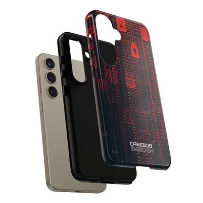 Cyber Locks Grid Samsung S24 - Tough