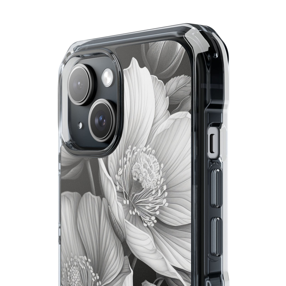 Botanical Elegance – Handyhülle für iPhone (Clear Impact – Magnetisch) 