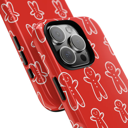 Gingerbread Men Play - iPhone Case