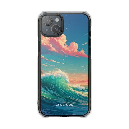 Turquoise Curl iPhone 15 Plus Case - Impact