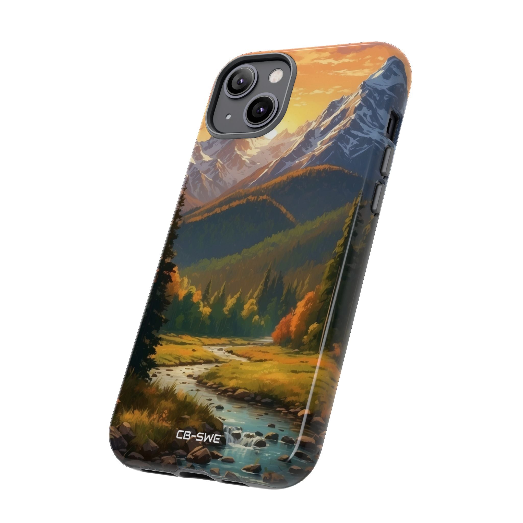 Mountain Reflections Glimmer - iPhone Case