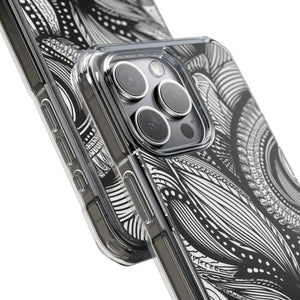 Organic Whirl - Phone Case for iPhone (Clear Impact - Magnetic)