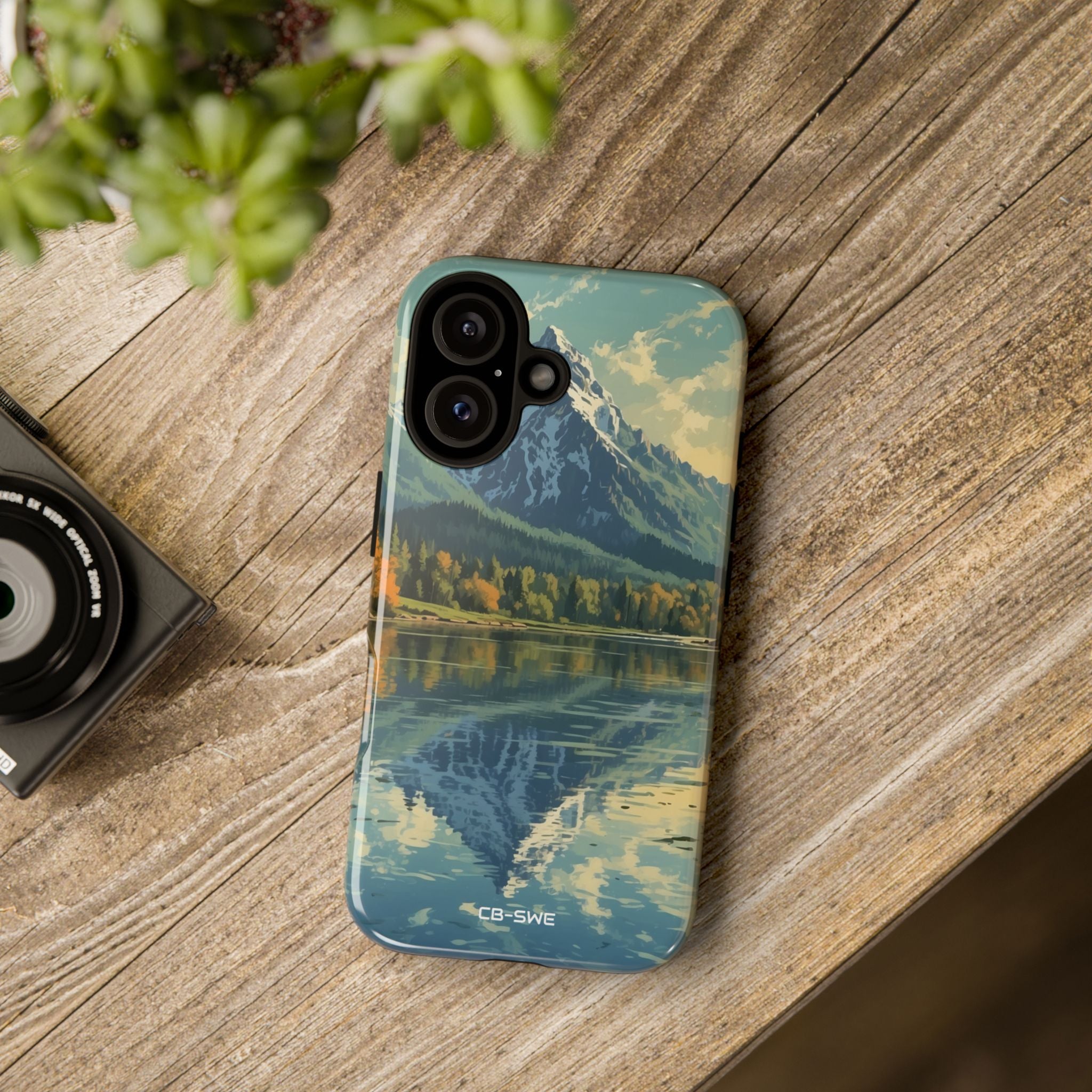 Mountain Reflects Calm - iPhone Case