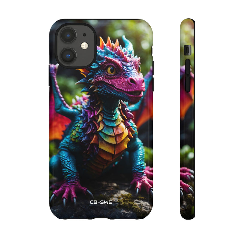 Friendly Dragon Smiles - iPhone Case