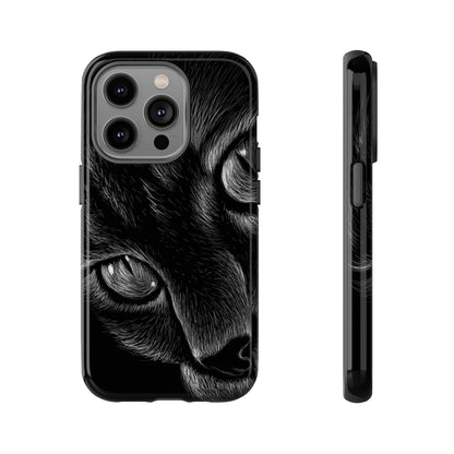 Pencil Drawing Cat - Protective Phone Case