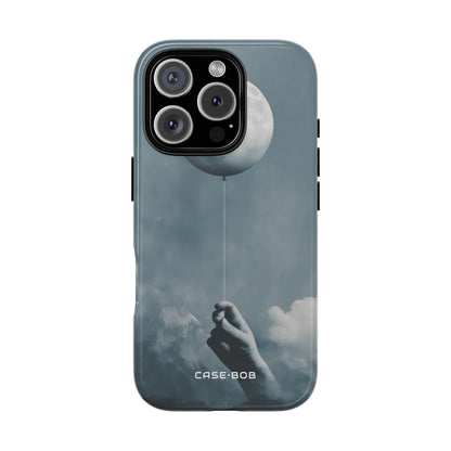 Moon Balloon Gray iPhone 16 Pro Case - Tough