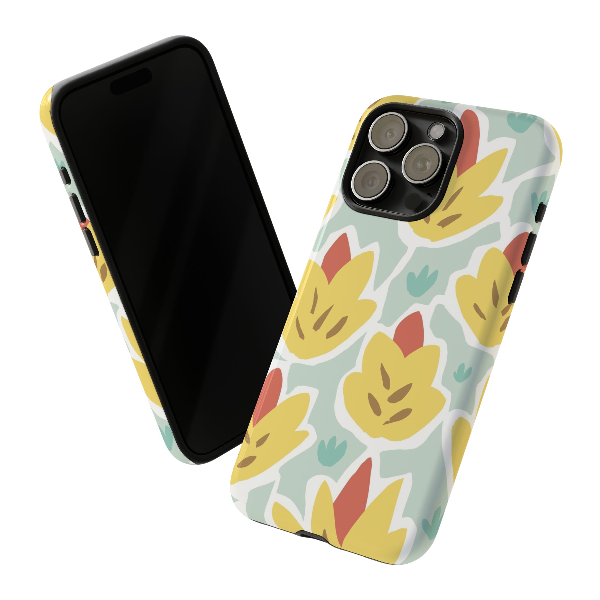 Summer Yellow Happy Flower - Protective Phone Case