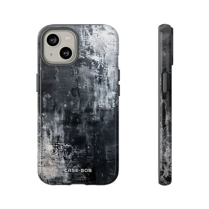 Textured Blackscape iPhone 14 Case - Tough