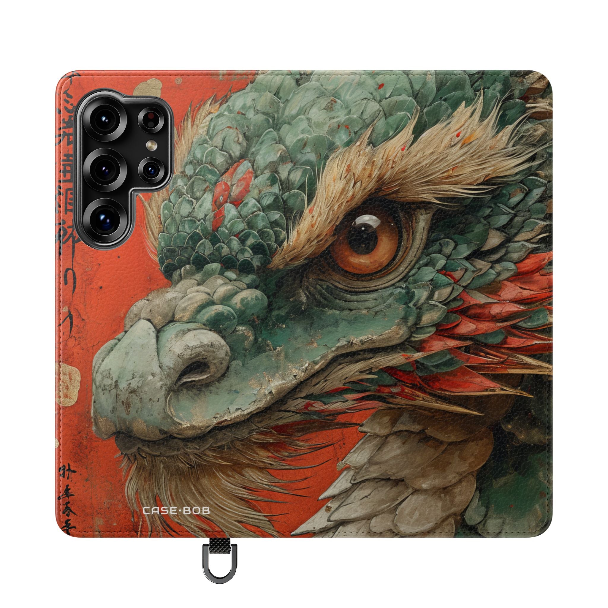 Dragon's Gaze Crimson - Samsung S25 Ultra Case - Lompakko