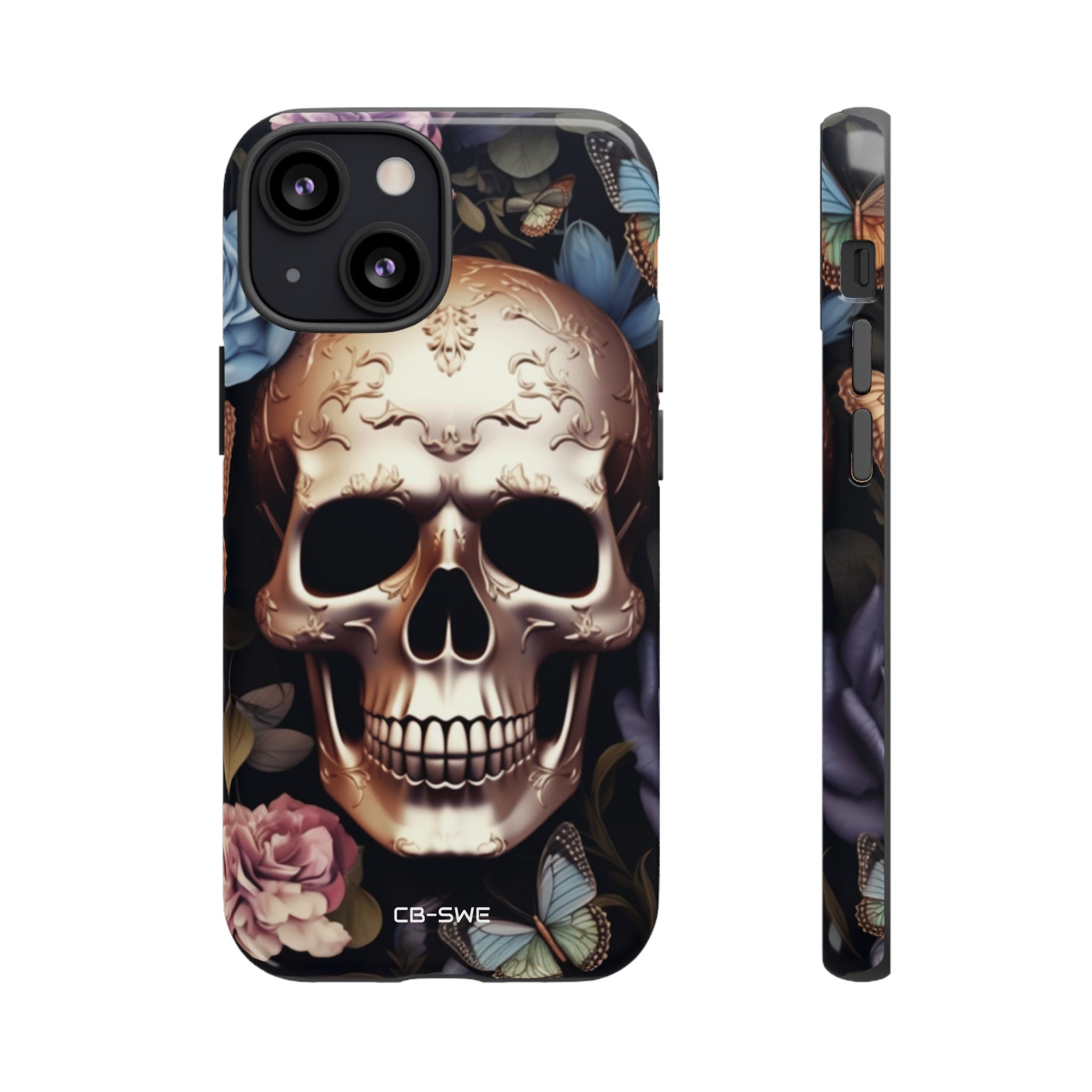 Skull Among Blossoms - iPhone Case
