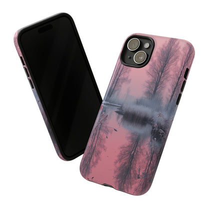 Pink Winter Lake Whisper - Protective Phone Case