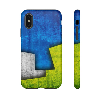 Blue Abstract Art - Protective Phone Case