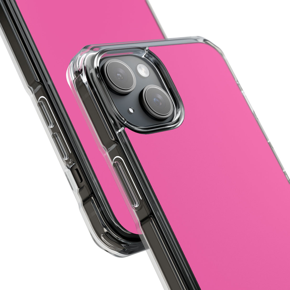 Hot Pink | Handyhülle für iPhone (Clear Impact Case – magnetisch)