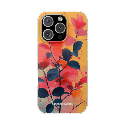 Yellow Botanical Splash - Flexi iPhone 16 Phone Case