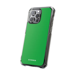 Pantone Green | Handyhülle für iPhone (Clear Impact Case – magnetisch)