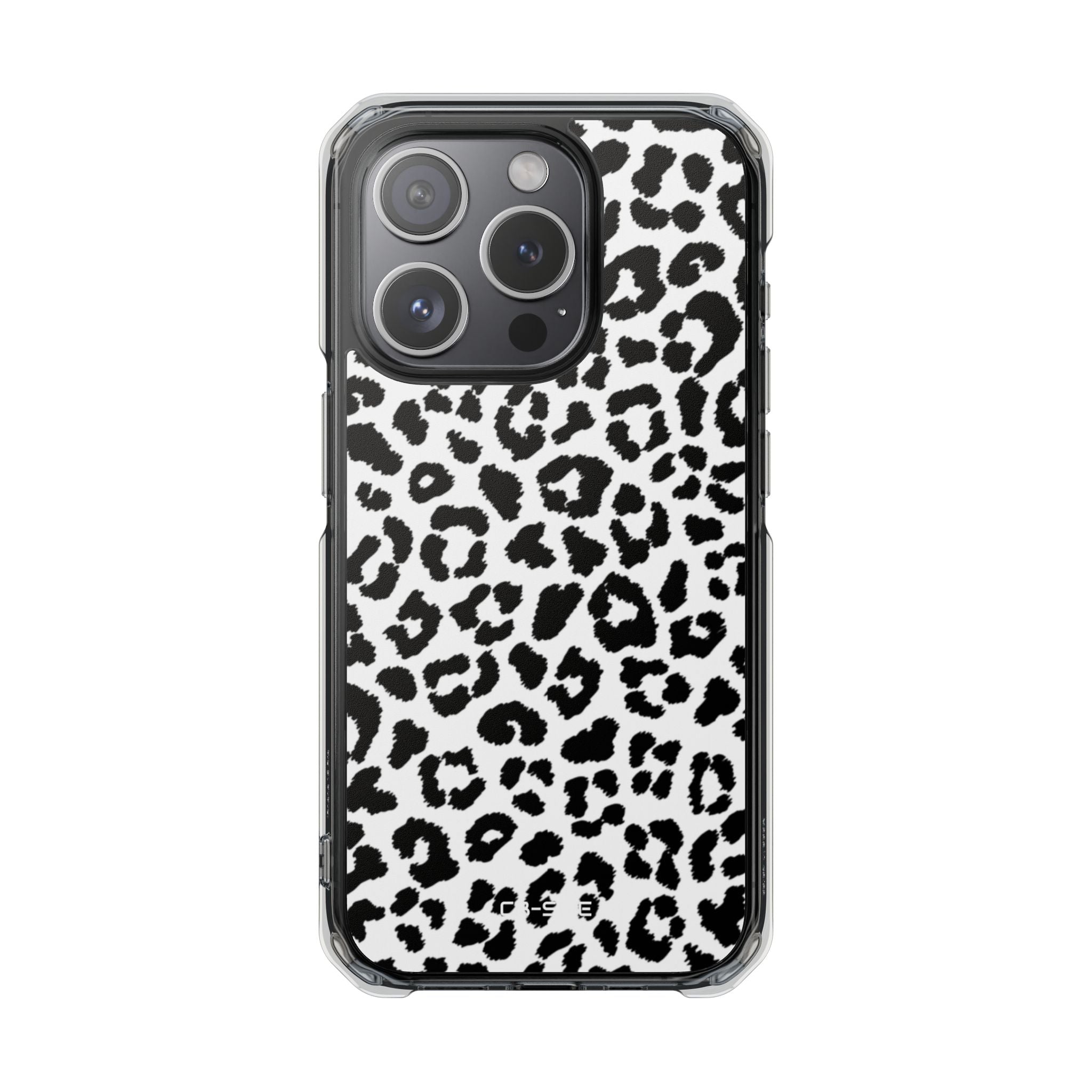Monochrome Leopard Essence iPhone Case - Impact