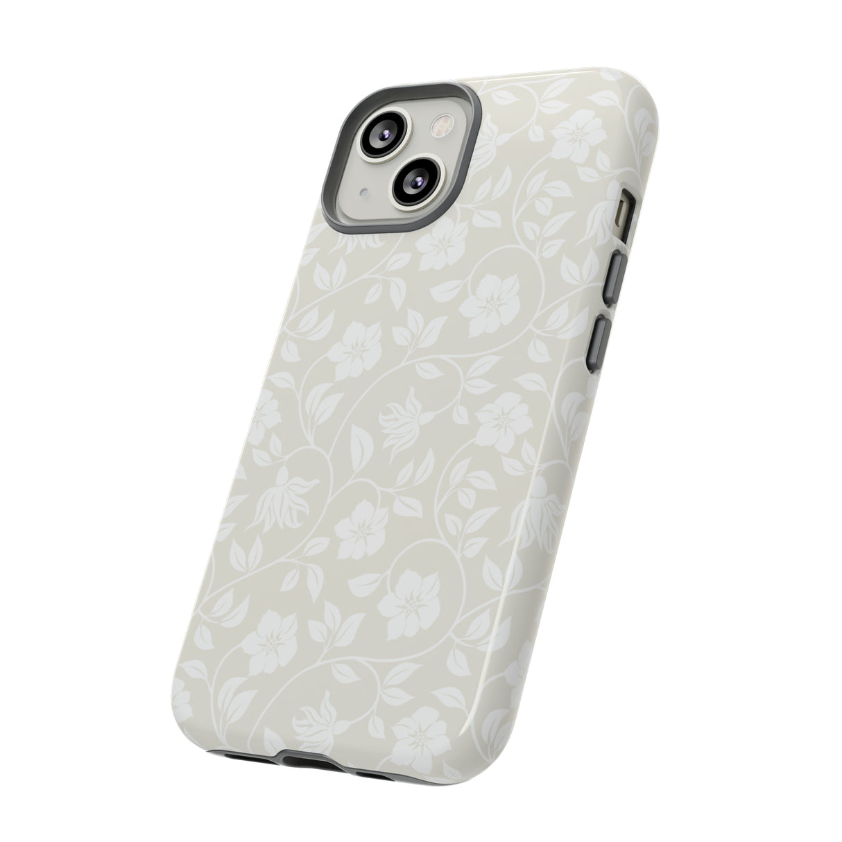 Light Color Floral iPhone case (Protective) - Protective Phone Case