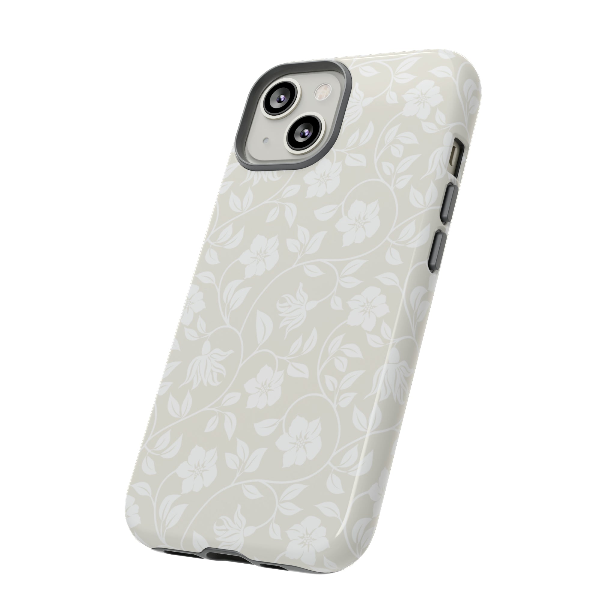 Light Color Floral iPhone case - Protective Phone Case