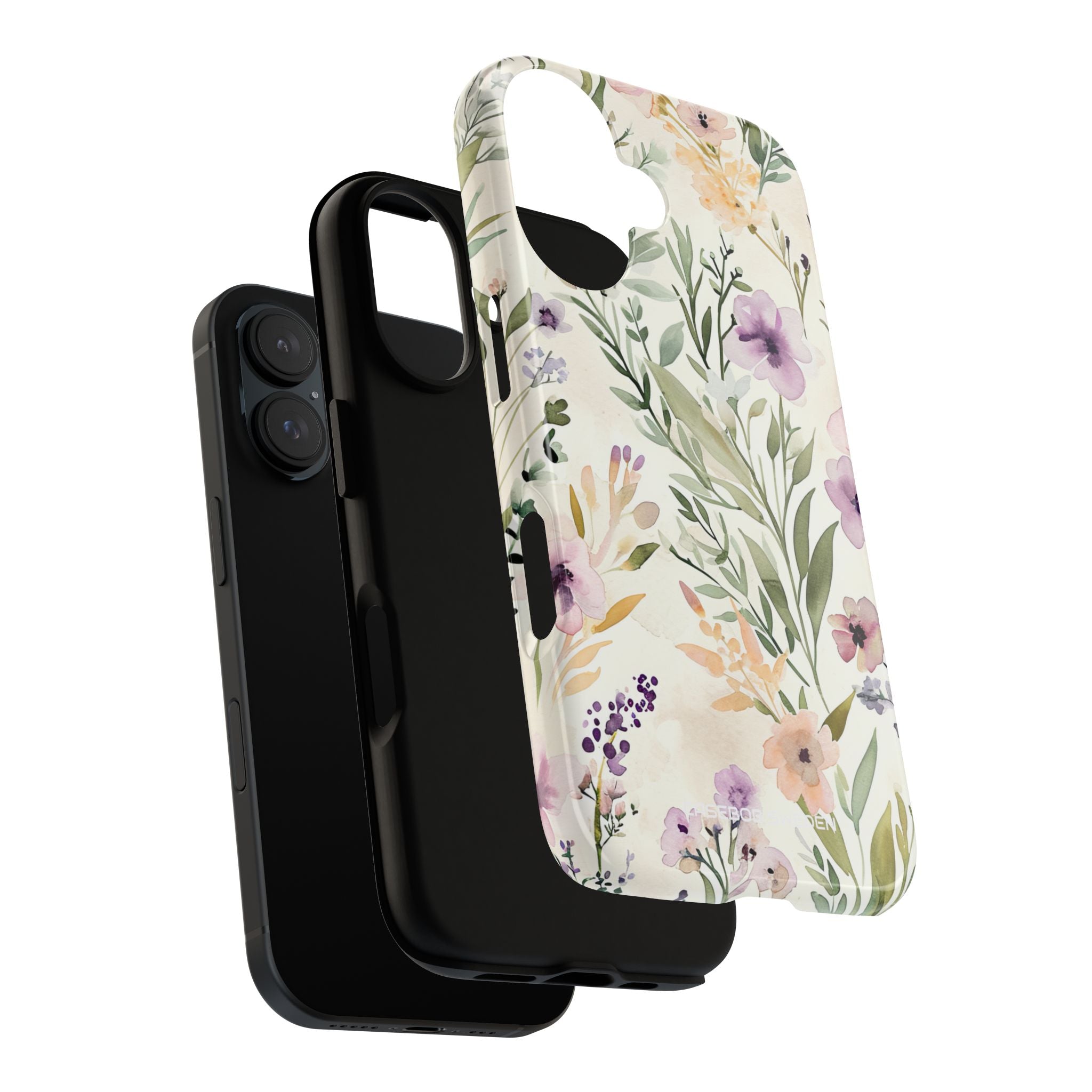 Soft Green Lavender Floral Pattern - Tough iPhone 16 Phone Case