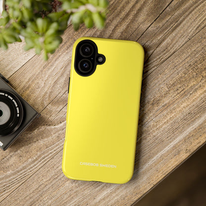 Lemon Yellow - Tough iPhone 16 Phone Case