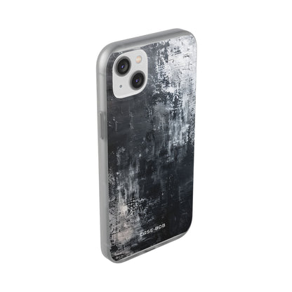 Textured Blackscape iPhone 14 Plus Case - Soft
