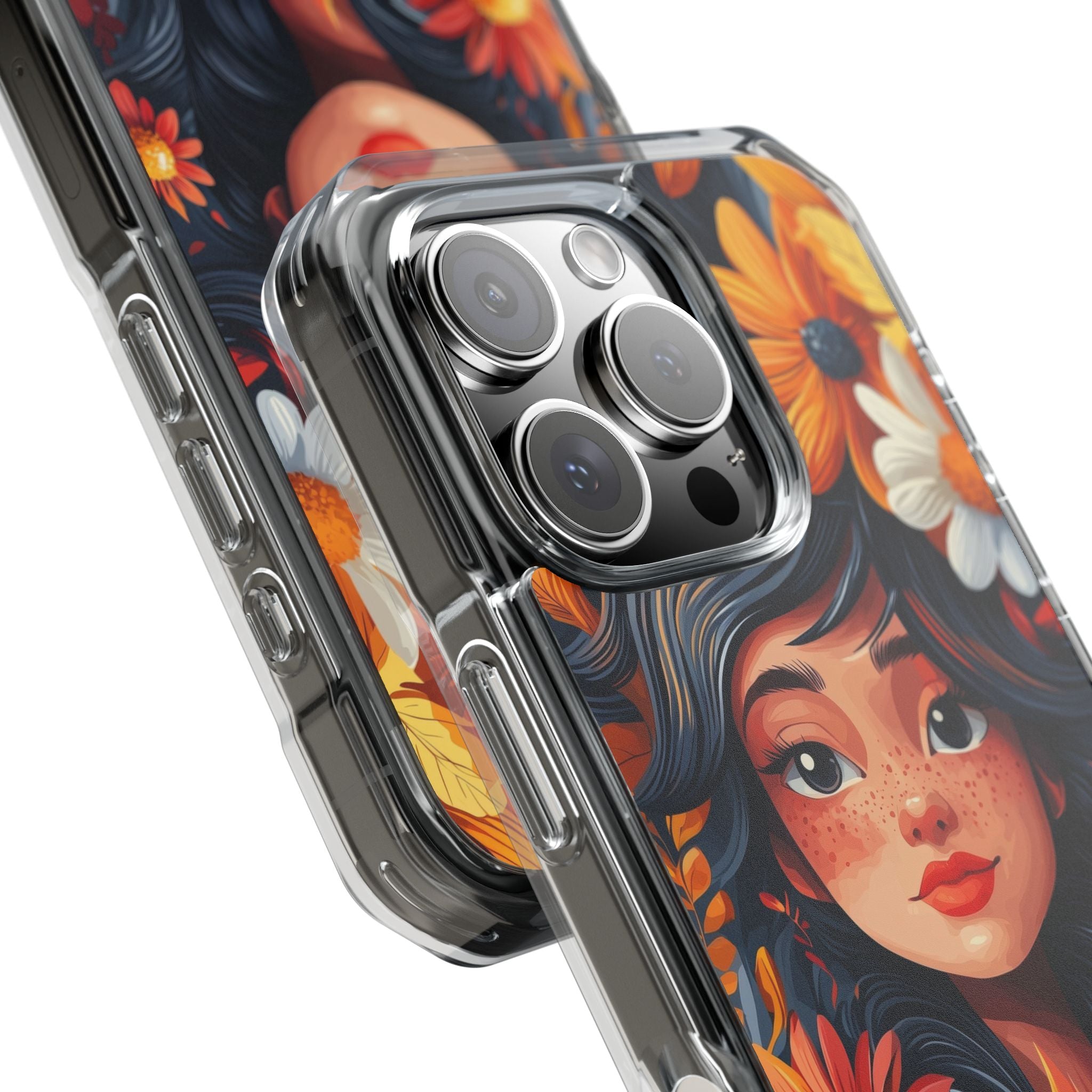 Floral Girl Smiles iPhone Case - Impact