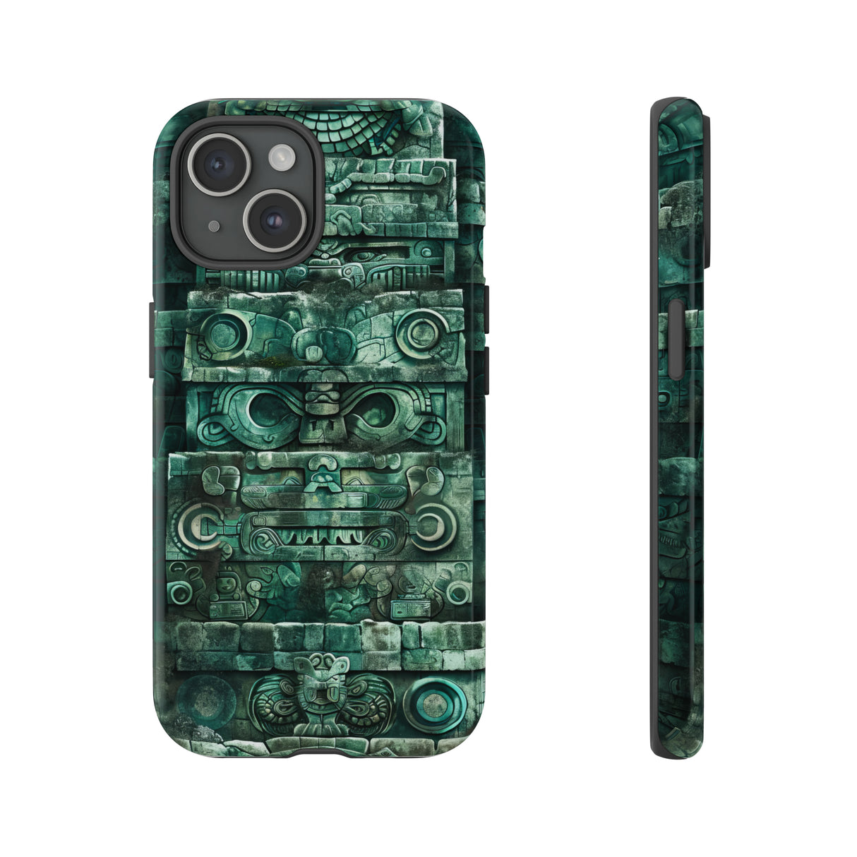 Mayan Jaguar & Serpent Spirit - Protective Phone Case