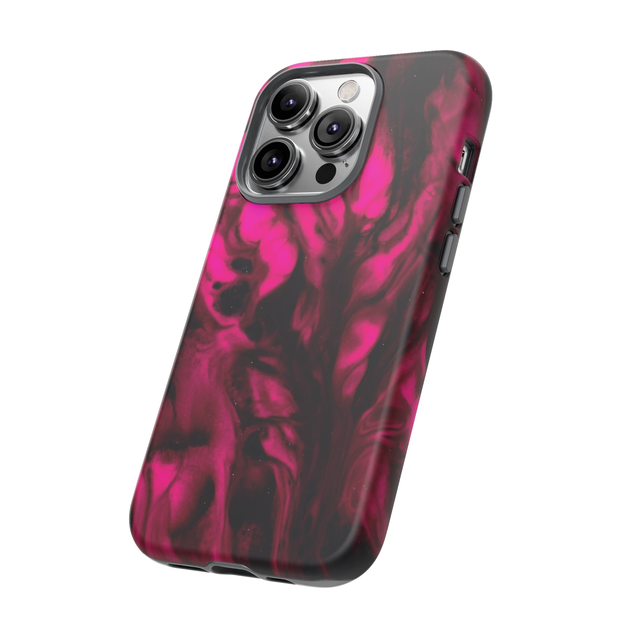 Bright Pink Ink Art iPhone Case (Protective) Phone Case