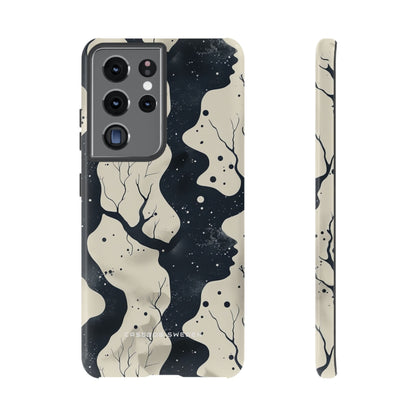 Organic Fluid Silhouettes with Cosmic Depth  Samsung S21 - Tough Phone Case