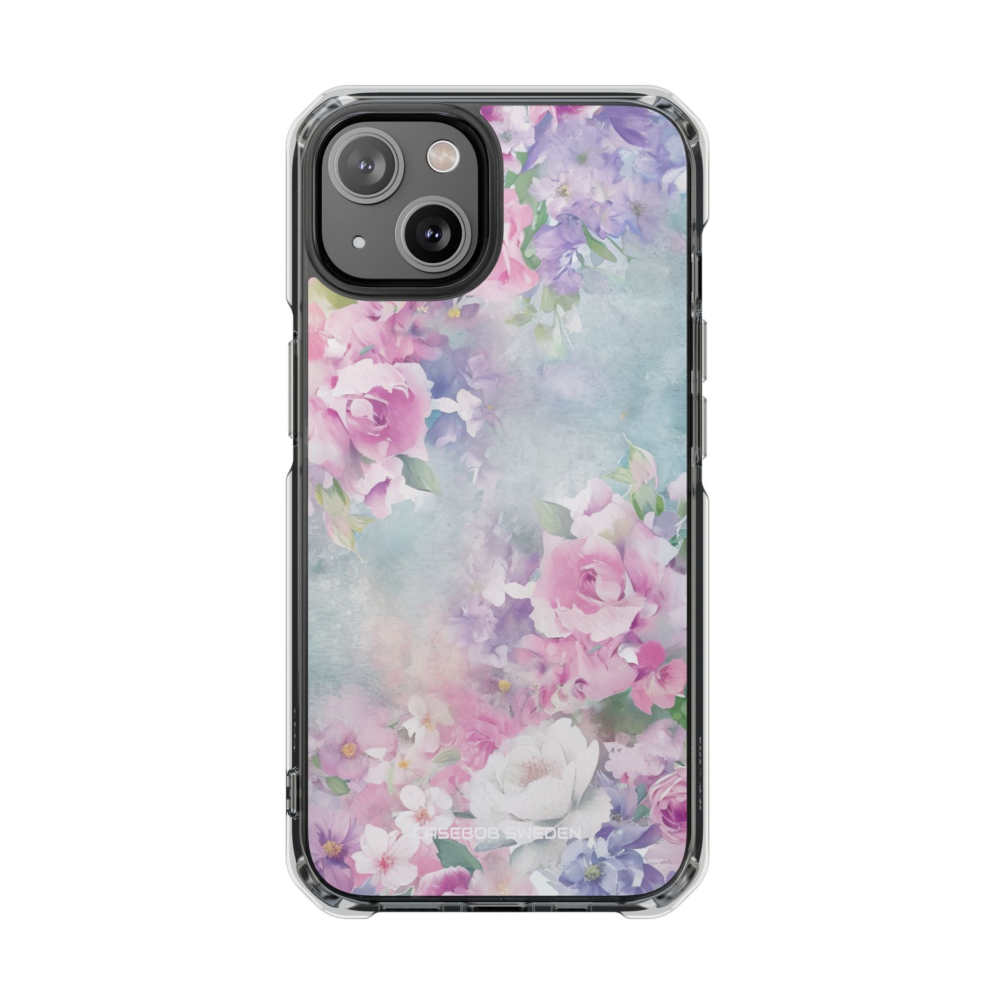 Dreamy Floral Watercolor - Clear Impact iPhone 14 Phone Case