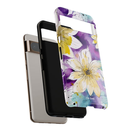 Vibrant Watercolor Flowers - Google Pixel Case