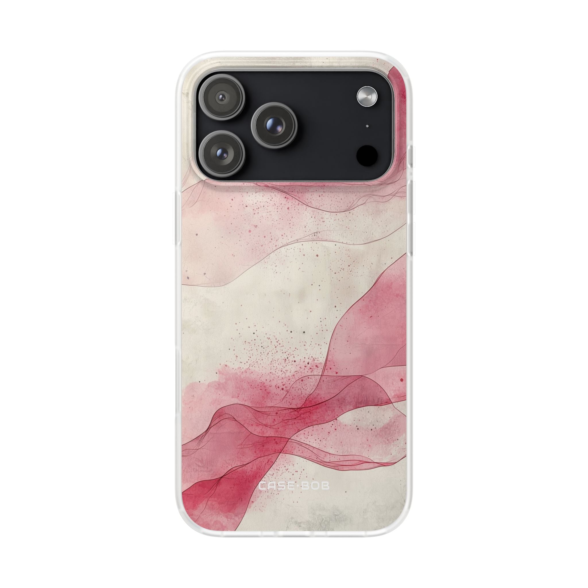 Crimson Waves iPhone 17 Pro Max Case - Soft