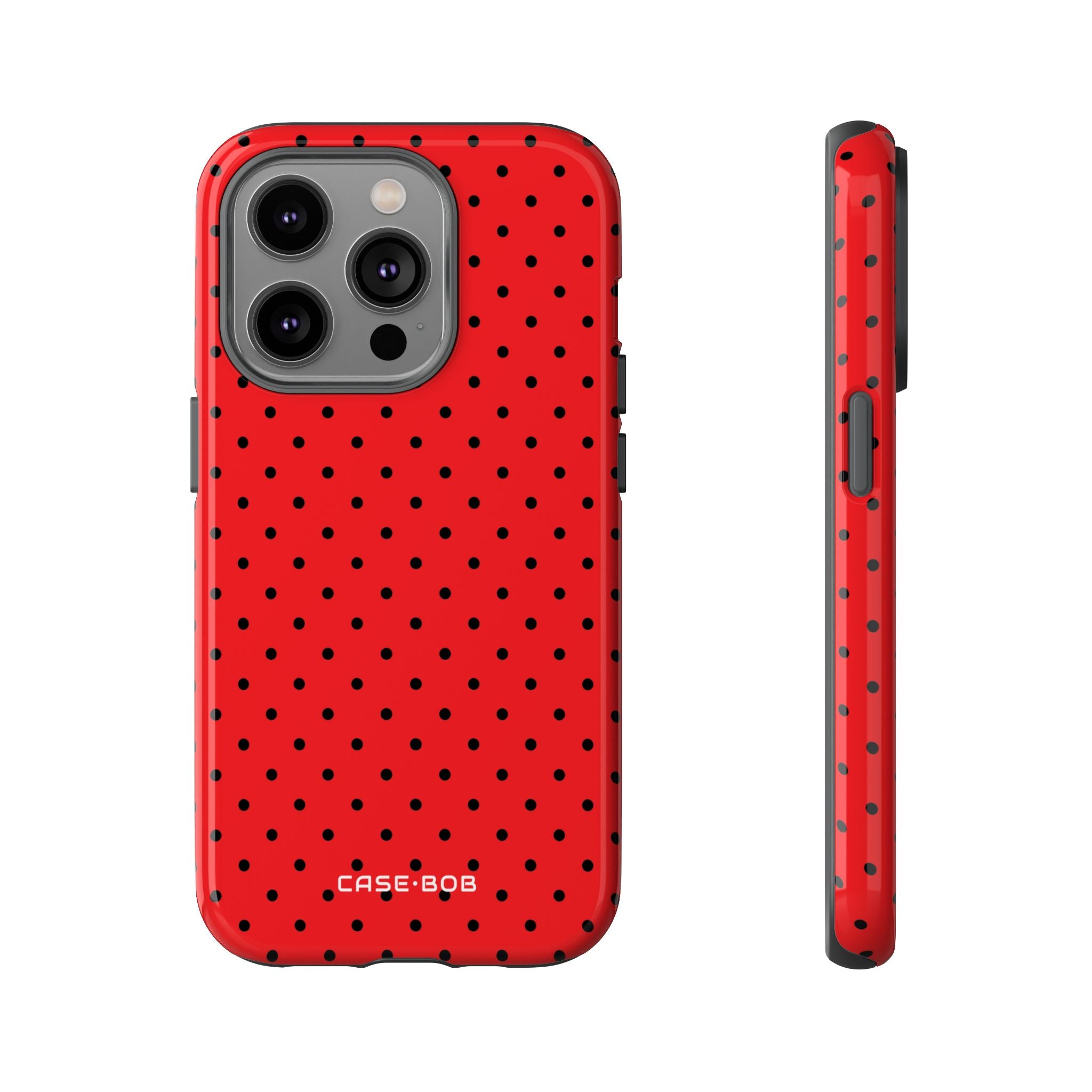 Crimson Dot Matrix iPhone 14 Pro Case - Tough