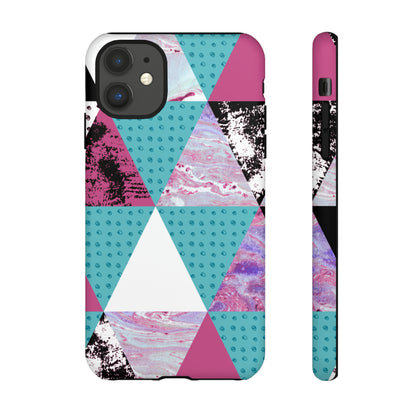 Grunge Triangles - Protective Phone Case