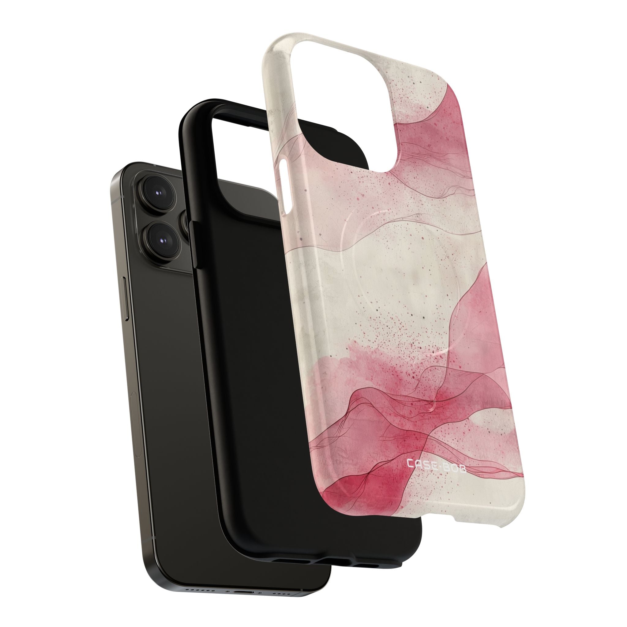 Crimson Waves iPhone 14 Pro Max Case - Tough+