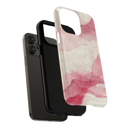 Crimson Waves iPhone 14 Pro Max Case - Tough+