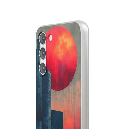 Abstract Geometric Skyline - Flexi Samsung S23 Phone Case