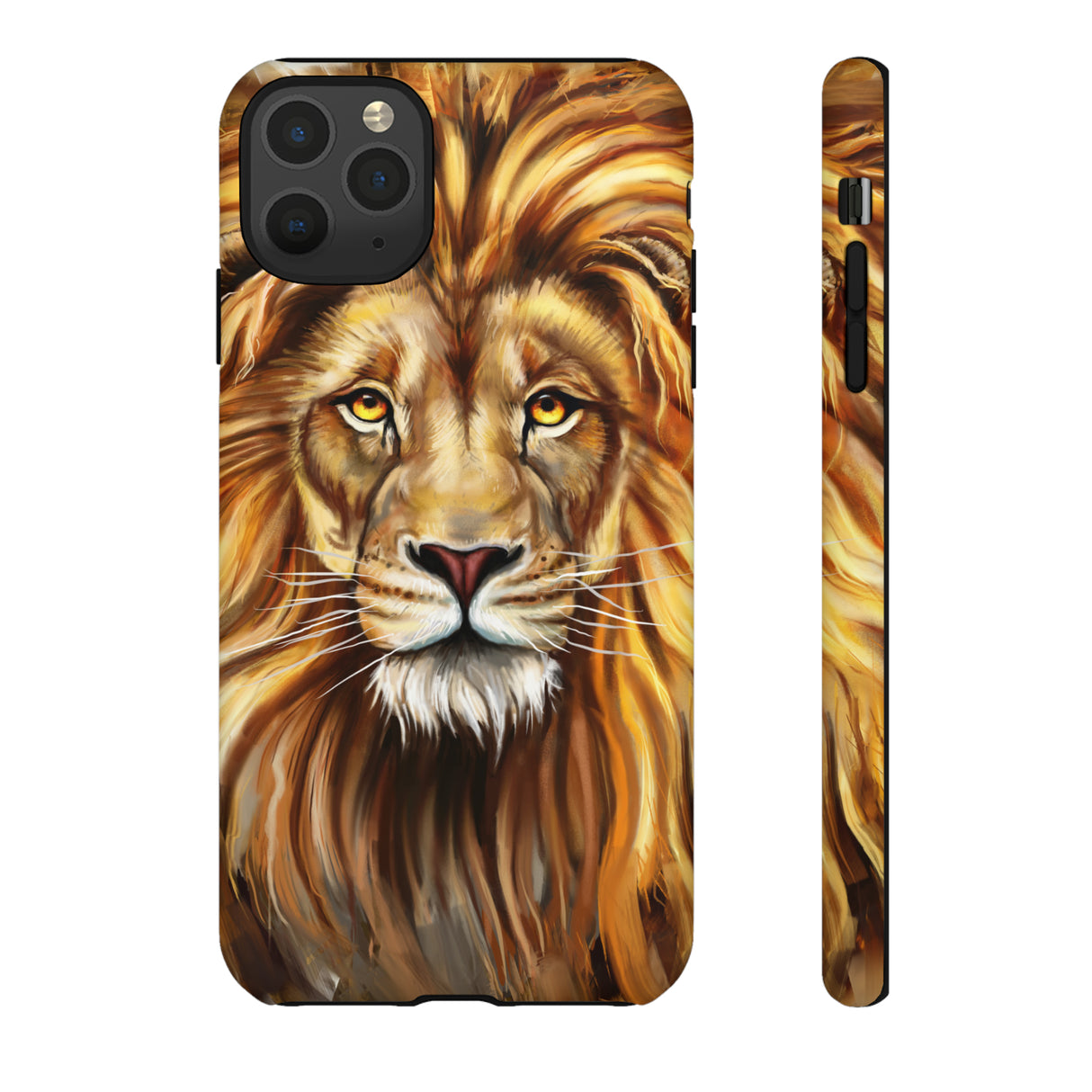 Lion head Digital Painting - Protective Phone Case